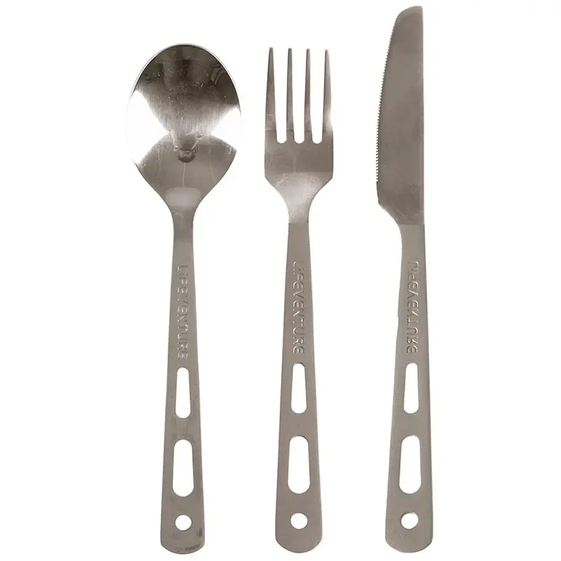 Lifeventure příbor set Knife Fork Spoon Set - Titanium Top Prodej