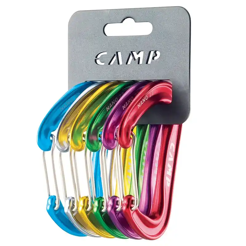 Značkový CAMP set karabin Nano 22 Rack Pack 6pcs