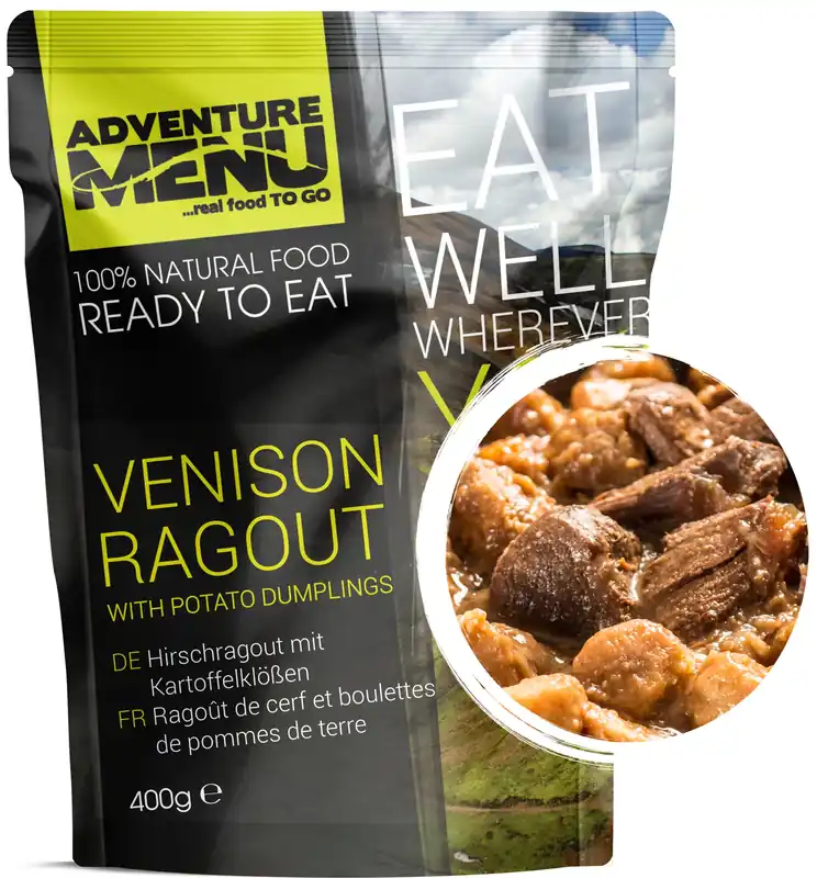 Omezená Nabídka Adventure menu Jelení ragú s bramborovými knedlíčky 400g