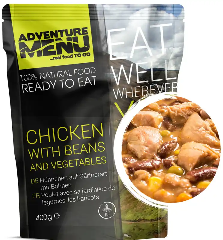 Adventure menu Kuřecí po zahradnicku s fazolemi 400g Vrácení Zdarma