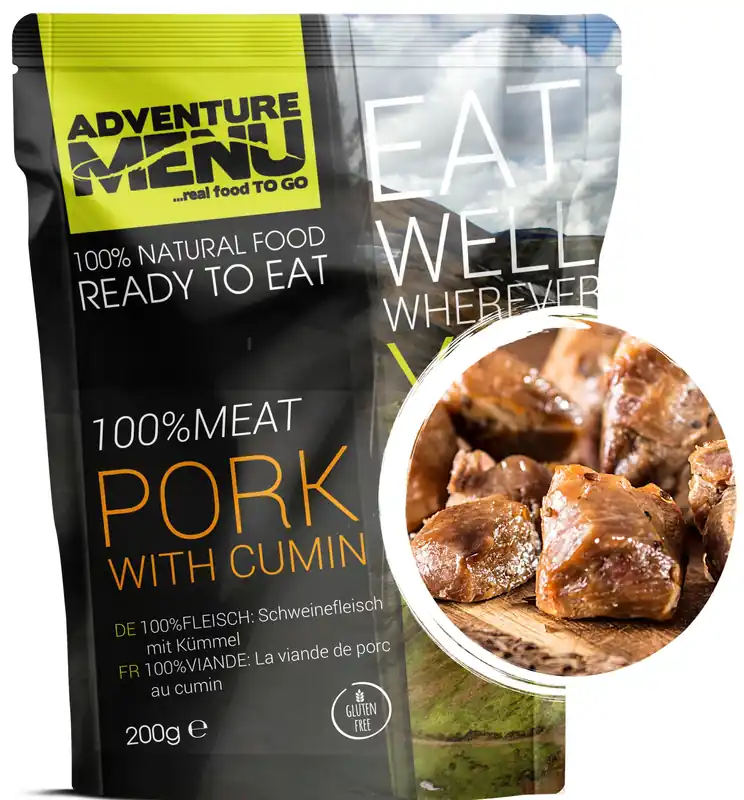 Adventure menu Vepřové maso na kmíně 200g Cenově Výhodný