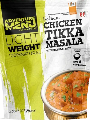 Dokud Zásoby Vydrží Adventure menu Kuře tikka masala s rýží basmati 180g velká porce