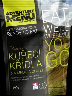 Odeslání Ihned Adventure menu Kuřecí křídla na medu a chilli 300g