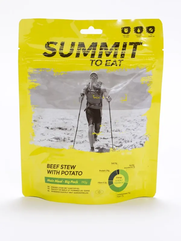Summit to eat Dušené hovězí ve vlastní šťávě s bramborem velká porce 190g nakup jídlo min. za 2000Kč, použij kod "jidlo10" a získej slevu 10% Cenově Výhodný