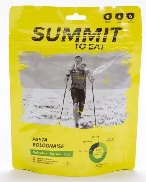 Summit to eat Boloňské těstoviny velká porce 217g nakup jídlo min. za 2000Kč, použij kod "jidlo10" a získej slevu 10% Nejlepší Cena