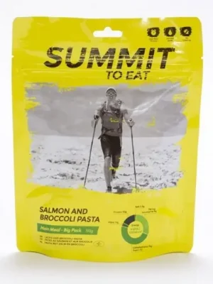 Akční Cena Summit to eat Losos s těstovinami a brokolicí velká porce 193g nakup jídlo min. za 2000Kč, použij kod "jidlo10" a získej slevu 10%