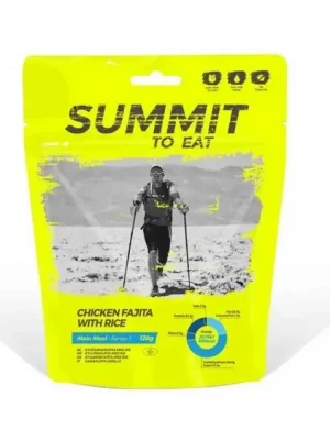 Značkový Summit to eat Kuře Fajita s rýží malá porce 128g nakup jídlo min. za 2000Kč, použij kod "jidlo10" a získej slevu 10%