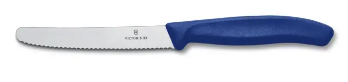 Výprodej Victorinox Nůž na rajčata modrý 11 cm vlnka