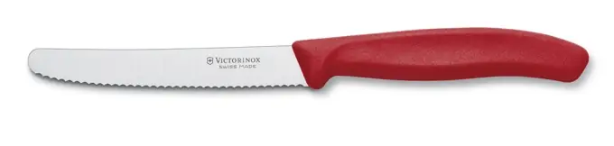 Odeslání Ihned Victorinox Nůž na rajčata červený 11 cm vlnka