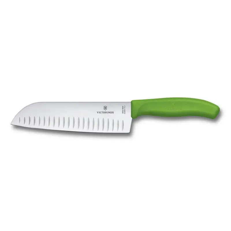 Victorinox Kuchyňský nůž SANTOKU,17cm,zelený,bli Expresní Doručení