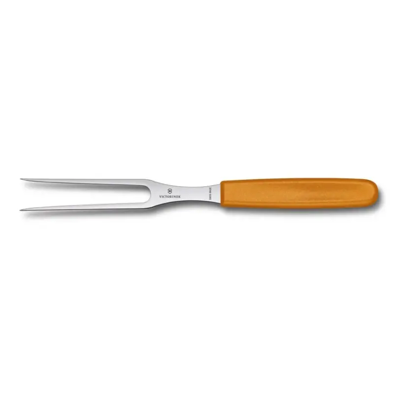 Victorinox Vidlička na maso 15cm plast,oranžová Akční Cena