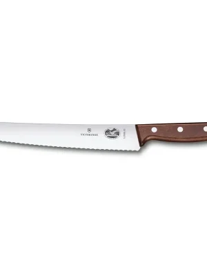 Autentický Victorinox Nůž Bread- and pastry knife, processed maple, 22cm, gift box