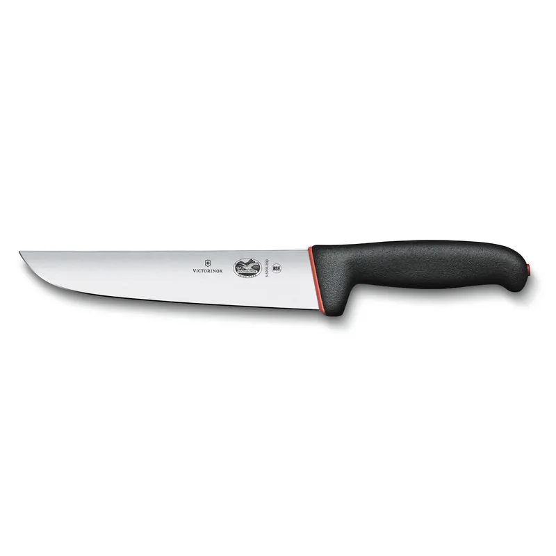 Victorinox Nůž Dual Grip, slaughter knife, 20cm, straight, black/red Novinka