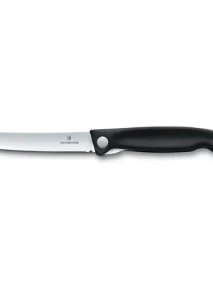 Expresní Doručení Victorinox Skládací svačinový nůž Swiss Classic, černý, rovné ostří