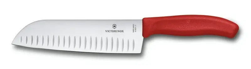 Akce Victorinox Nůž Swiss Classic Santoku knife, red