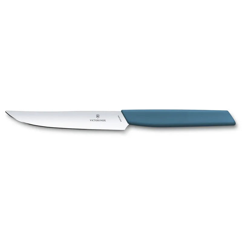 Victorinox Stejkový nůž Swiss Modern, 12 cm, modrý Rychlé Dodání