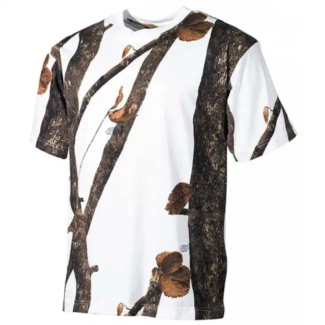 Dokud Zásoby Vydrží MFH tričko real tree vzor hunter-snow, 170g/m²