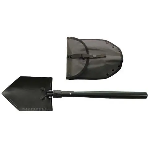 Hit Sezóny MFH Polní lopata s drevěnou rukojetí, olivová, 62cm