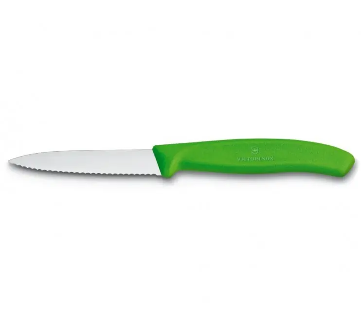 Omezená Nabídka Kuchyňský nůž Victorinox univerzální, vroubkovaný zelený
