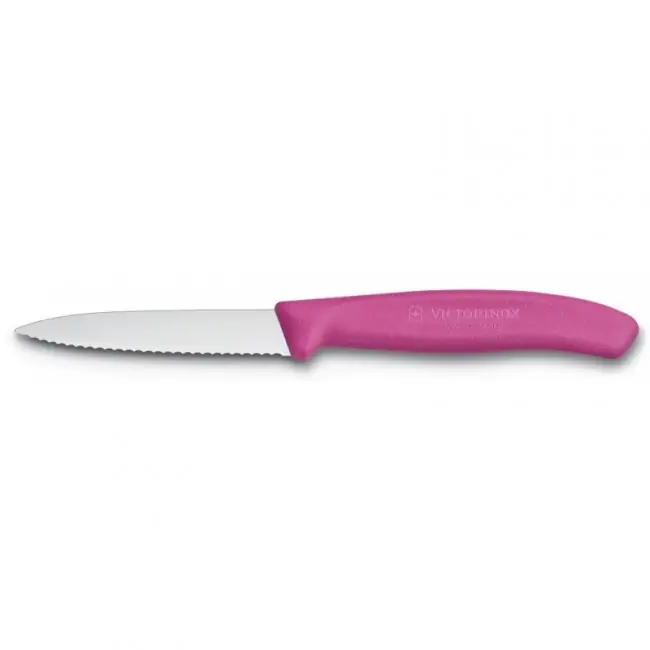Super Cena Kuchyňský nůž Victorinox univerzální, vroubkovaný, růžový