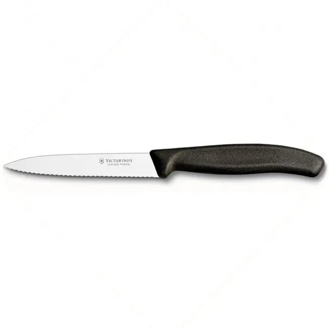 Jen Po Omezenou Doba Kuchyňský nůž Victorinox univerzální, vroubkovaný, černý
