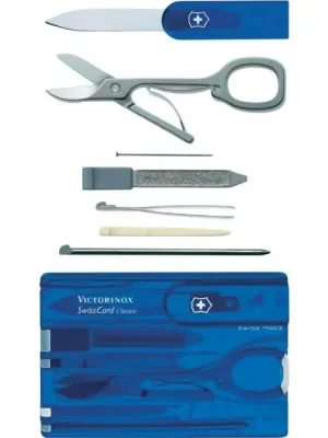 Victorinox SwissCard multifunkční karta 10v1 modrá Časově Omezené