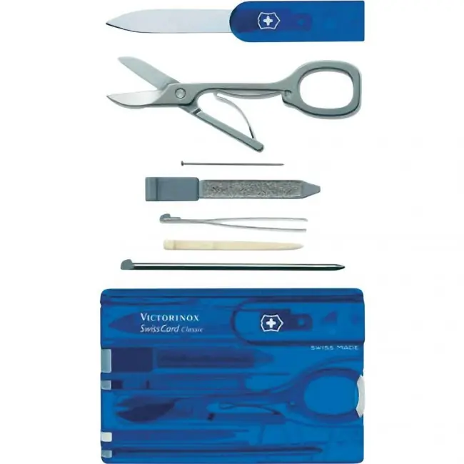 Victorinox SwissCard multifunkční karta 10v1 modrá Časově Omezené