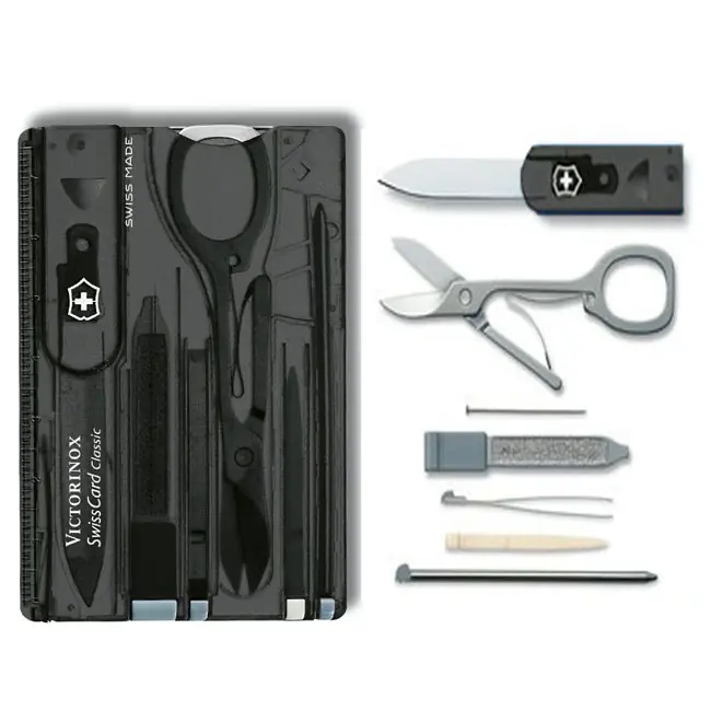 Expresní Doručení Victorinox SwissCard multifunkční karta 10v1 černá