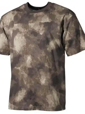 Zlevněný MFH maskáčové tričko vzor HDT camo, 170g/m2