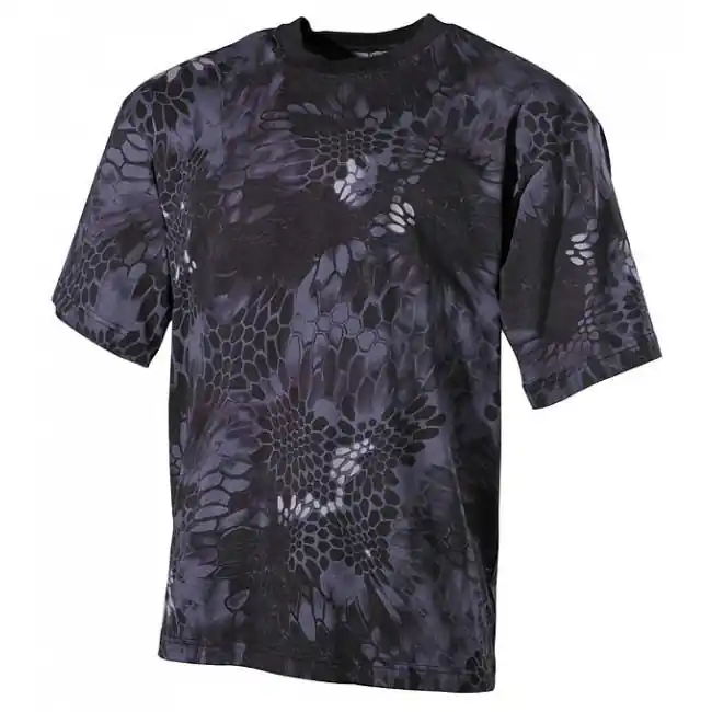 Víkendová Akce MFH maskáčové tričko vzor snake black, 170g/m2