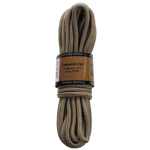Cenově Výhodný MFH polypropylénové lano 15 metrů 9mm coyote