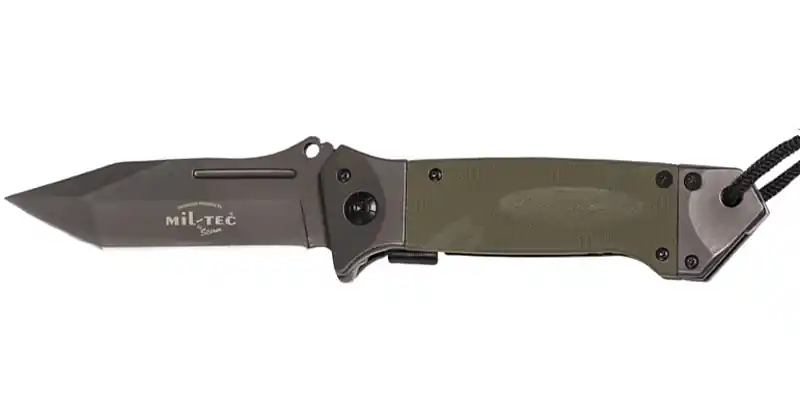 Vrácení Zdarma Mil-Tec otevírací nůž DA35 Micarta 22cm olivový
