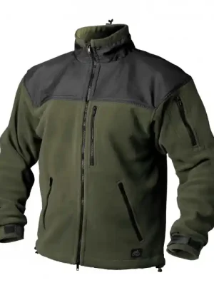 Cenově Výhodný Helikon-Tex Classic Army bunda flísová olivovo-černá, 300g/m2