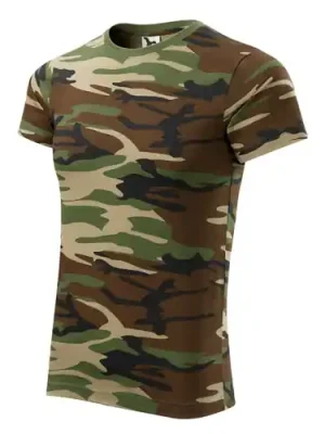 Malfini Camouflage krátké tričko, brown, 160g/m2 Originální