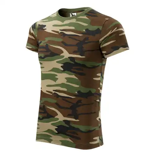 Malfini Camouflage krátké tričko, brown, 160g/m2 Originální