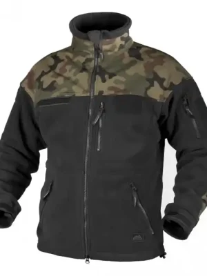 Helikon Infantry flísová bunda, černá/woodland, 330g / m2 Sezónní Sleva