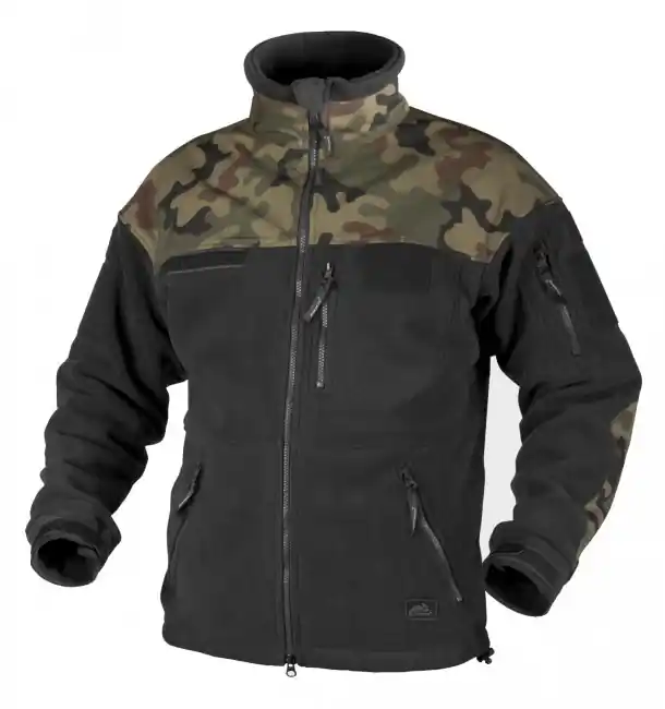 Helikon Infantry flísová bunda, černá/woodland, 330g / m2 Sezónní Sleva