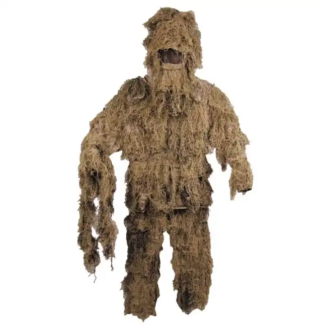 Ověřený MFH Ghillie Suit maskovací komplet, desert