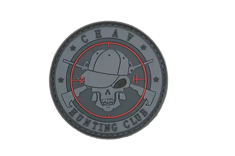 Expresní Doručení WARAGOD Tactical nášivka Hunting Club, šedá, 6cm