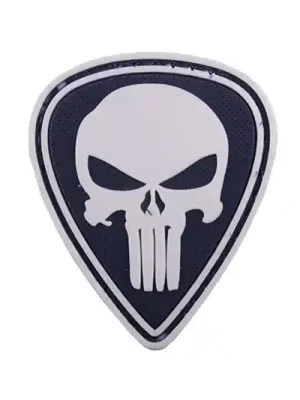 WARAGOD Tactical nášivka Punisher, černo-bílá, 5 x 4cm Ihned K Objednání