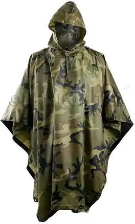Helikon U.S. Rip-Stop pončo vzoe US Woodland Nízká Cena