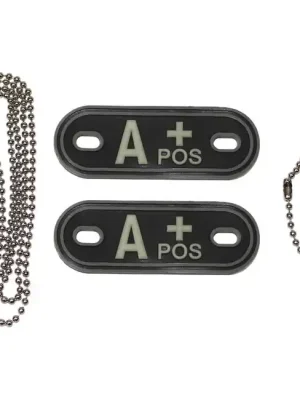 Cenová Bomba MFH Dog-Tags psí štítky A POS, 3D PVC, čierne
