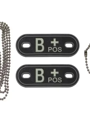 MFH Dog-Tags psí štítky B POS, 3D PVC, černá Časově Omezené