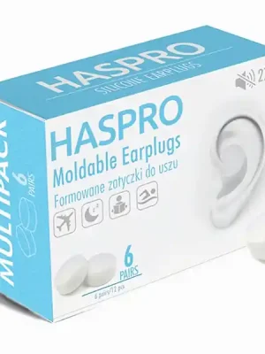 HASPRO 6P silikonové špunty do uší, bílé Poslední Šance