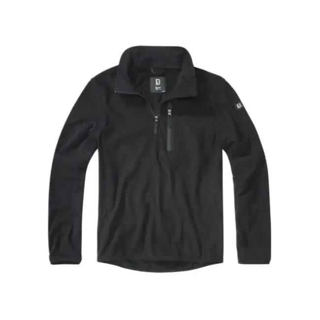 Brandit fleecová bunda Fleece Troyer, černá Nejprodávanější