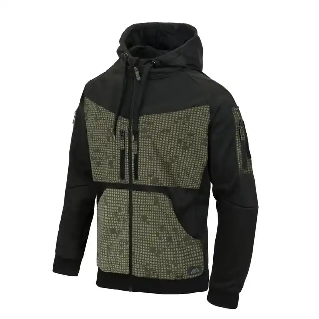 Levný Helikon - Tex bunda ROGUE HOODIE, BLACK/DESERT NIGHT CAMO