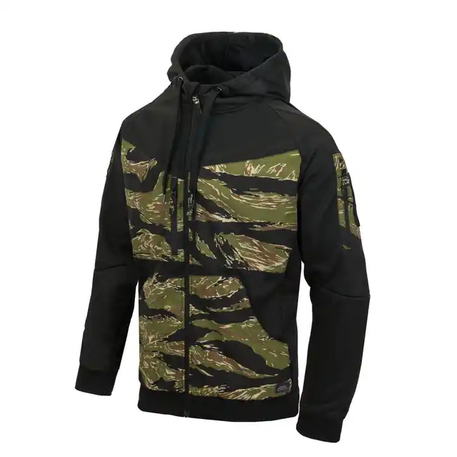 Helikon - Tex bunda ROGUE HOODIE, BLACK/TIGER STRIPE Rychlé Dodání