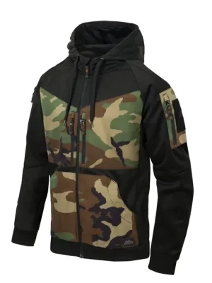 Helikon - Tex bunda ROGUE HOODIE, BLACK/US WOODLAND Cenová Bomba