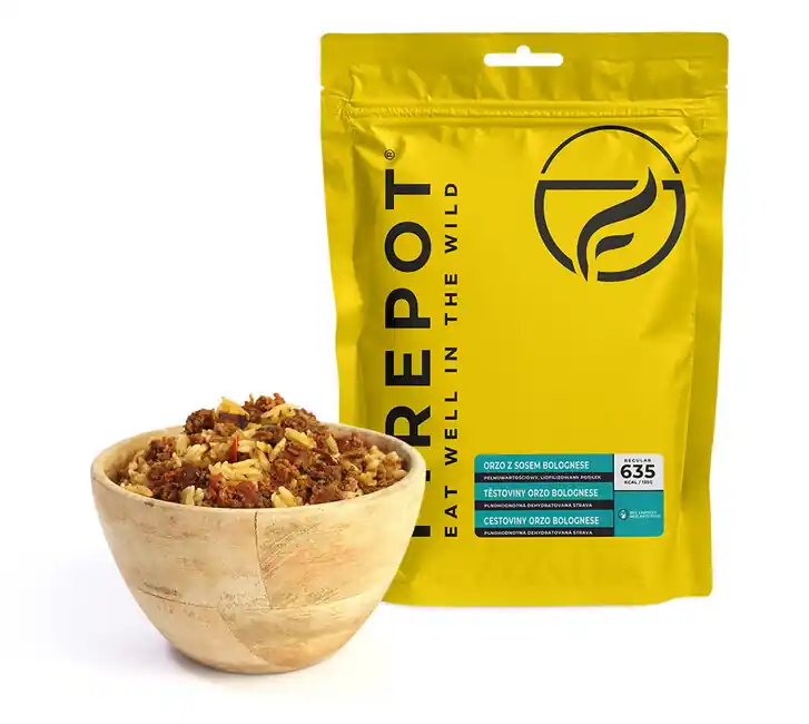 Firepot Těstoviny orzo bolognese, 135g Poslední Šance