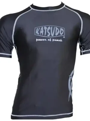 Poslední Šance Katsudo rash guard gray, krátký rukáv